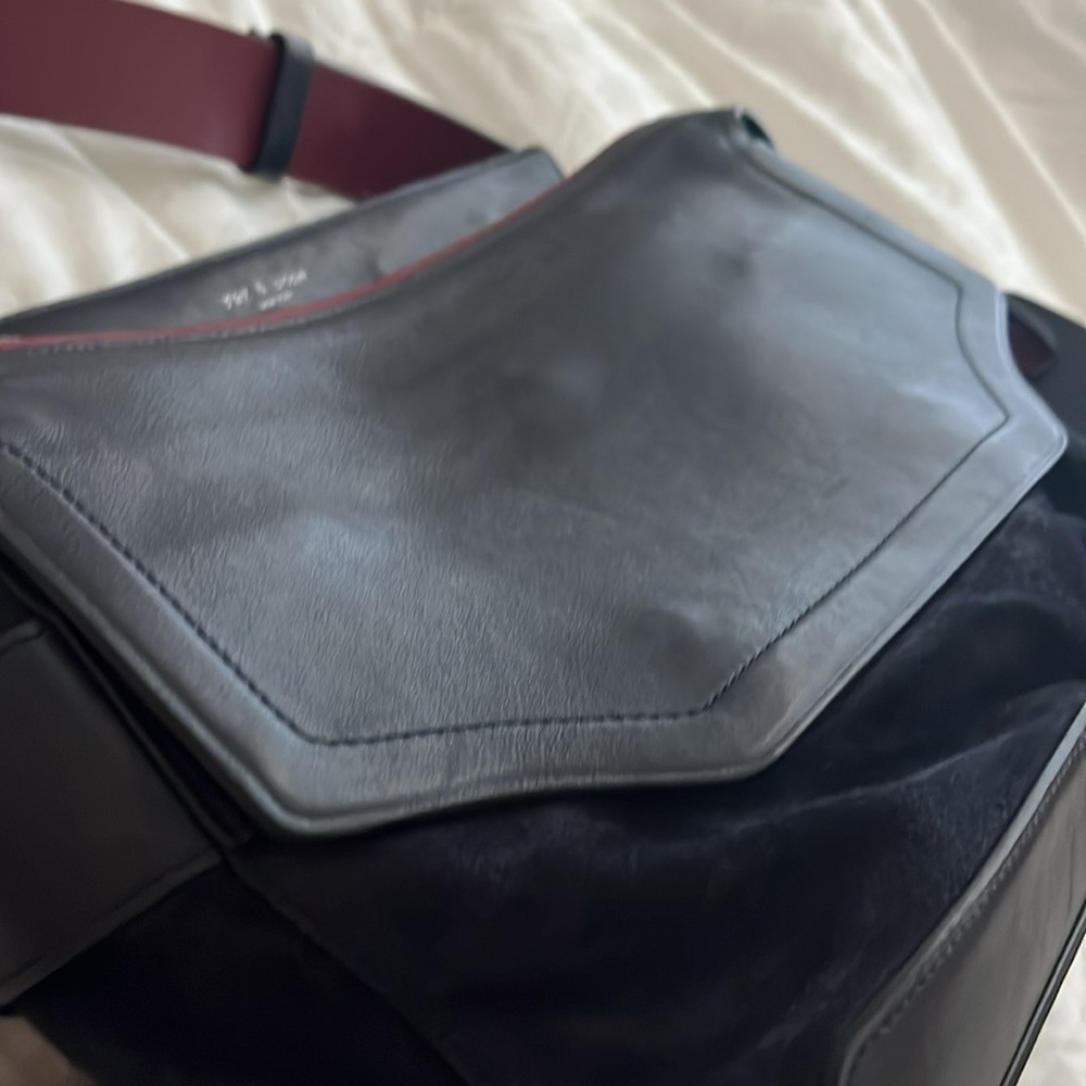 Rag & Bone Small Navy Leather Pilot Satchel, new - Picture 15 of 15